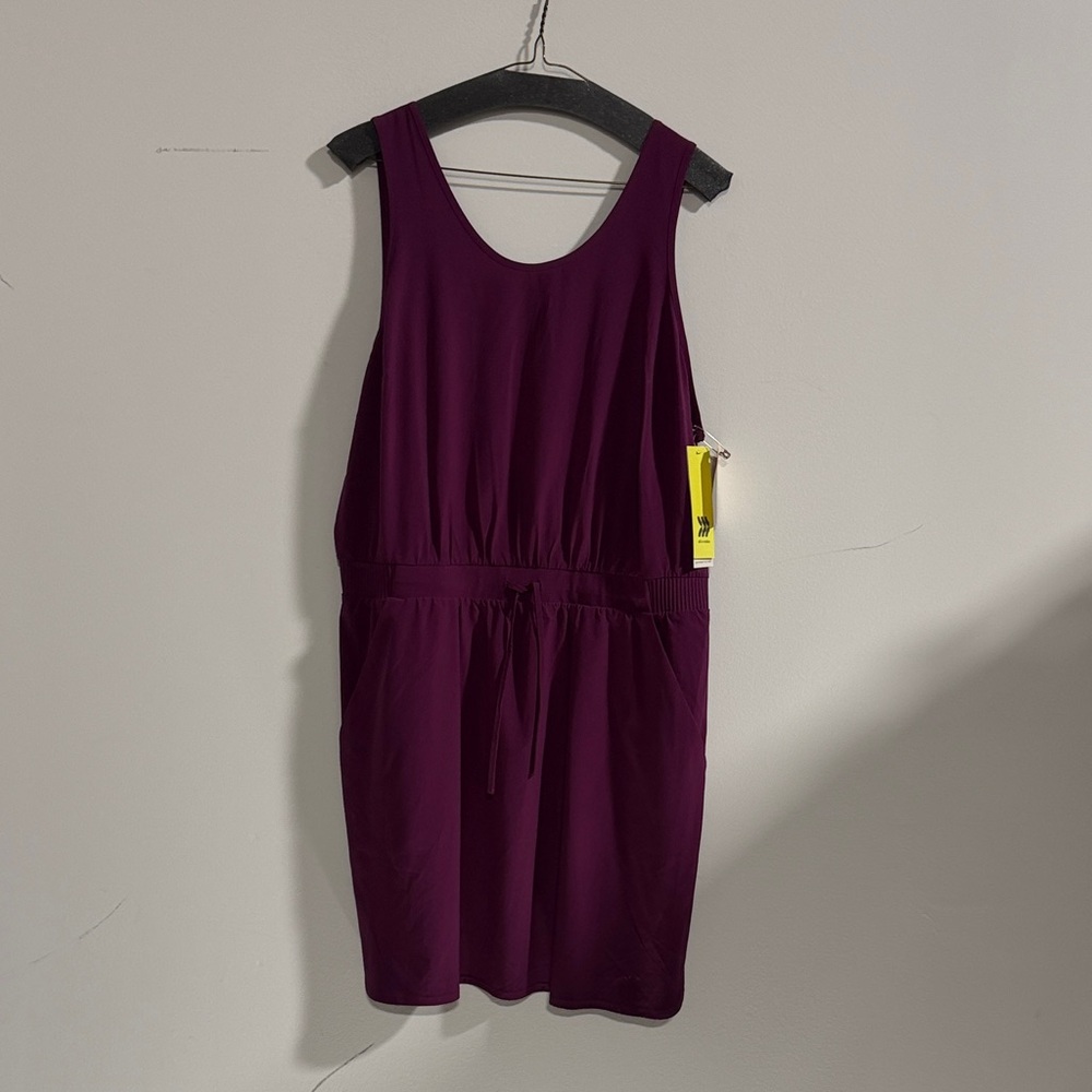 All in Motion Deep Purple Mini Dress